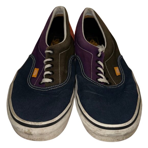VANS Era Mix Match Colorblock Canvas Skate Shoe Blue GreenPurple Orange Men 11 - Picture 2 of 7